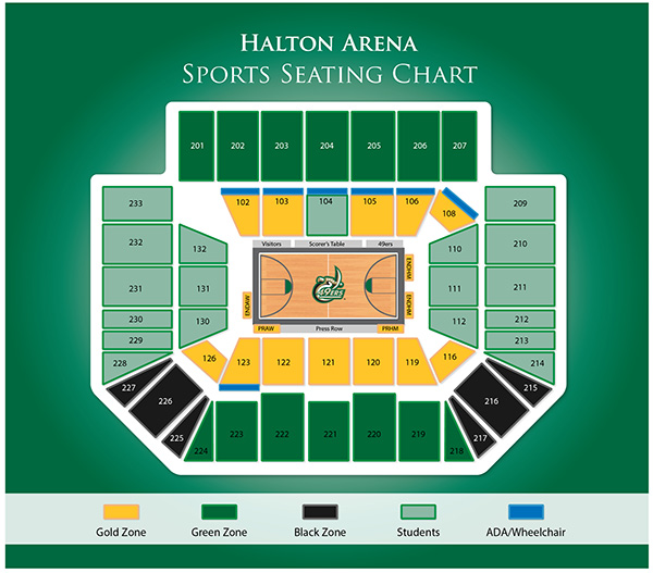 Seating Dale F. Halton Arena